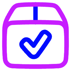 Shipment Check Icon from Plump Neon Set