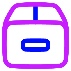 Shipment Remove Icon from Plump Neon Set