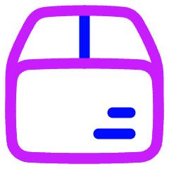 Shipping Box 2 Icon from Plump Neon Set