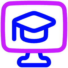 Learning Computer Icon from Plump Neon Set