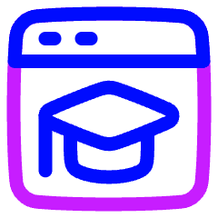 Web Application Learning Icon from Plump Neon Set