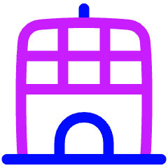 Office Building 2 Icon from Plump Neon Set
