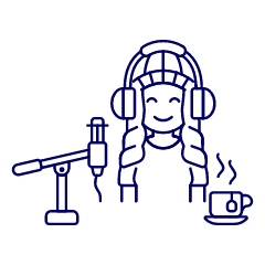 Podcast 2 Illustration from UX Line Set