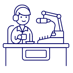 Podcast On Air 1 Illustration from UX Line Set