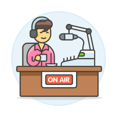Podcast On Air 2 Illustration from UX Colors Set