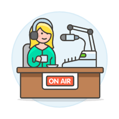 Podcast On Air 4 Illustration from UX Colors Set
