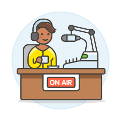 Podcast On Air 6 Illustration from UX Colors Set