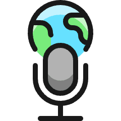 Microphone Podcast International 1 Icon from Ultimate Colors Set