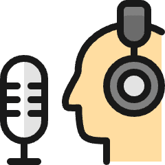 Microphone Podcast Person Icon from Ultimate Colors Set