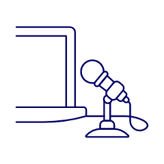 Podcast Broadcast 2 Illustration from UX Line Set