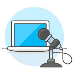 Podcast Broadcast 2 Illustration from UX Colors Set