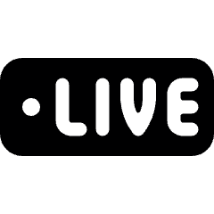 Podcast Live Icon from Ultimate Bold Set