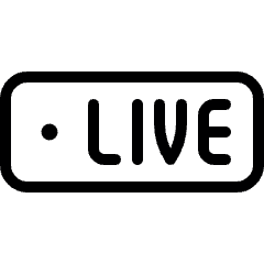 Podcast Live Icon from Ultimate Light Set