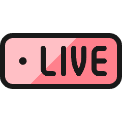 Podcast Live Icon from Ultimate Colors Set
