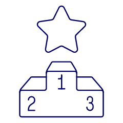 Podium Star Illustration from UX Line Set
