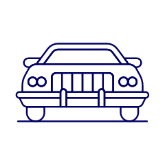 Civil Car 2 Illustration from UX Line Set