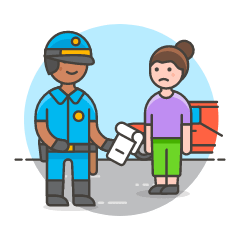 Driving Infraction 2 Illustration from UX Colors Set