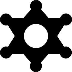 Police Badge Icon from Ultimate Bold Set