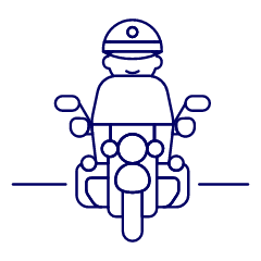 Police Biking 1 Illustration from UX Line Set
