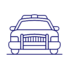 Police Car 2 Illustration from UX Line Set