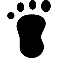 Police Footprint Icon from Nova Solid Set