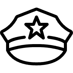 Police Hat 1 Icon from Ultimate Light Set