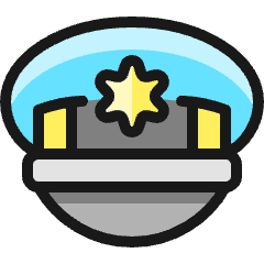 Police Hat 3 Icon from Ultimate Colors Set