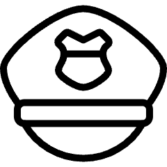 Police Hat Icon from Ultimate Light Set