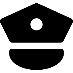 Police Hat Icon from Nova Solid Set