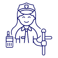 Police Officer 4 Illustration from UX Line Set