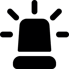 Police Rotating Light 1 Icon from Ultimate Bold Set