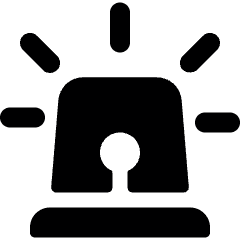 Police Rotating Light Icon from Ultimate Bold Set