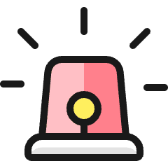 Police Rotating Light Icon from Ultimate Colors Set