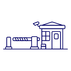 Security Gate Illustration from UX Line Set