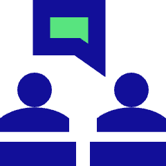Politics Debate Icon from Sharp Pop Set