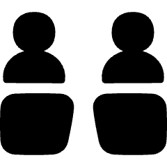 Politics Debate Icon from Flex Solid Set