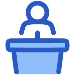 Politics Speech Icon from Plump Duo Set
