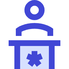Politics Speech Icon from Sharp Duo Set