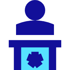 Politics Speech Icon from Sharp Pop Set