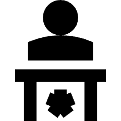 Politics Speech Icon from Sharp Remix Set