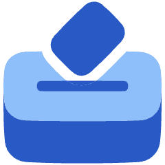 Politics Vote 2 Icon from Plump Flat Set