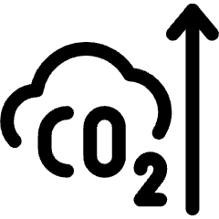 Air Pollution Co2 Up Icon from Ultimate Regular Set