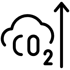 Air Pollution Co2 Up Icon from Ultimate Light Set