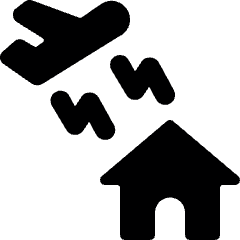 Noice Pollution Plane Icon from Ultimate Bold Set