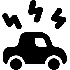 Noise Pollution Car Icon from Ultimate Bold Set