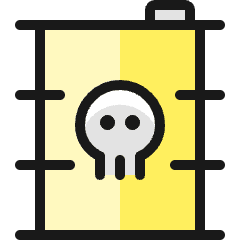 Pollution Barrel Icon from Ultimate Colors Set