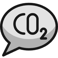 Pollution Co2 Message Icon from Ultimate Colors Set