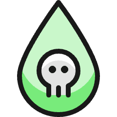 Pollution Drop Skull Icon from Ultimate Colors Set