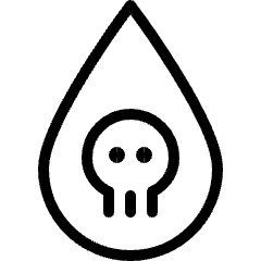 Pollution Drop Skull Icon from Ultimate Light Set