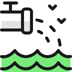 Pollution Faucet Water Icon from Ultimate Colors Set